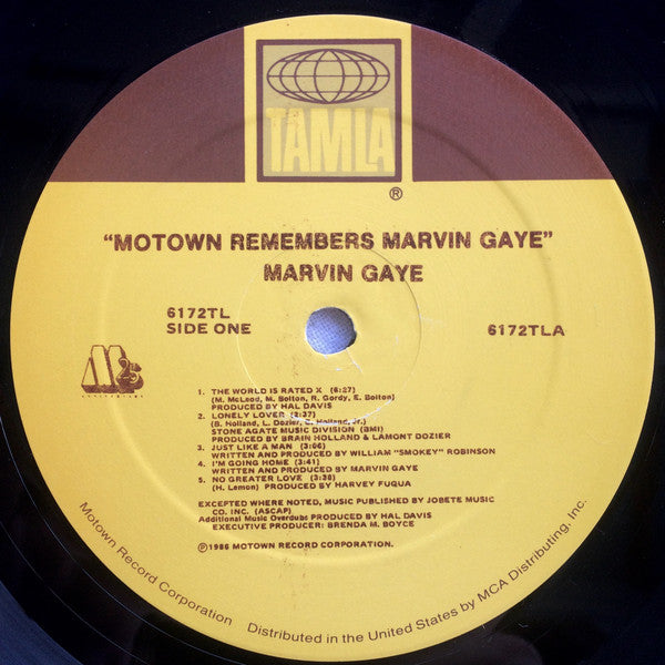 Marvin Gaye : Motown Remembers Marvin Gaye (LP, Album)