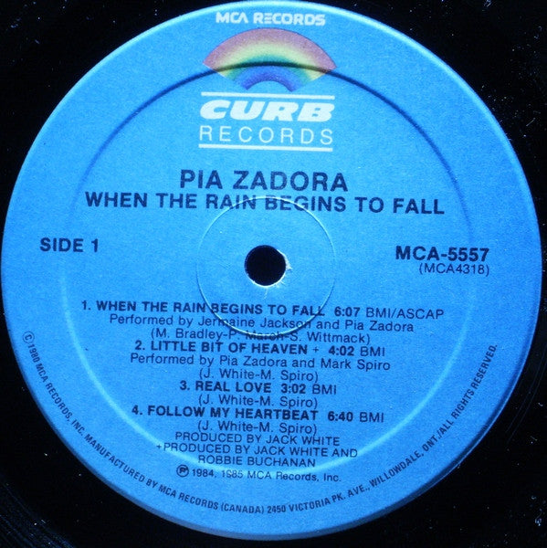 Pia Zadora : When The Rain Begins To Fall (LP, Album)