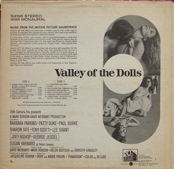 Dory Previn And André Previn Conducted By John Williams (4) : Valley Of The Dolls (Music From The Motion Picture Soundtrack) (LP, Album)