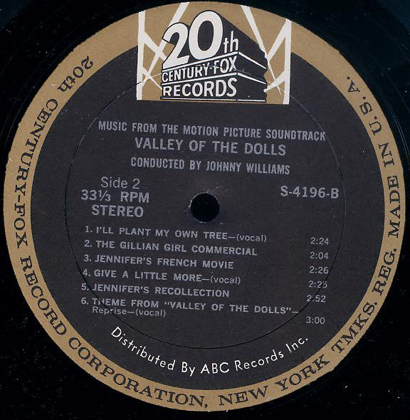 Dory Previn And André Previn Conducted By John Williams (4) : Valley Of The Dolls (Music From The Motion Picture Soundtrack) (LP, Album)