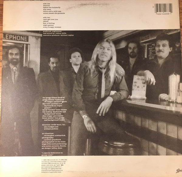 The Gregg Allman Band : Just Before The Bullets Fly (LP, Album)