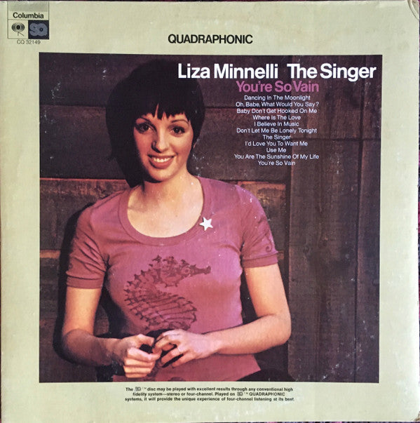 Liza Minnelli : The Singer (LP, Album, Quad)