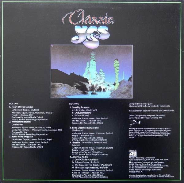 Yes : Classic Yes (LP, Comp, SP- + 7", Single)