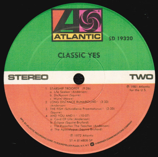 Yes : Classic Yes (LP, Comp, SP- + 7", Single)