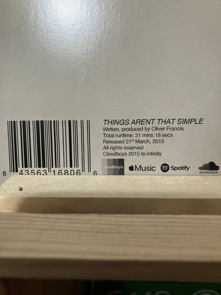 Oliver Francis (2) : Things Aren't That Simple (12", Ltd)