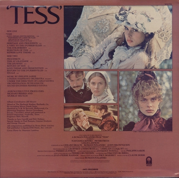 Philippe Sarde : 'Tess' - Music From The Original Motion Picture Soundtrack - A Roman Polanski Film (LP)