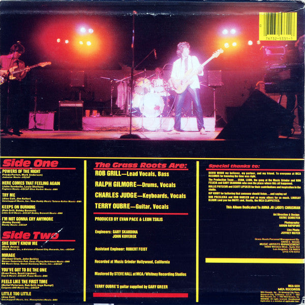 The Grass Roots : Powers Of The Night (LP, Album, Pin)