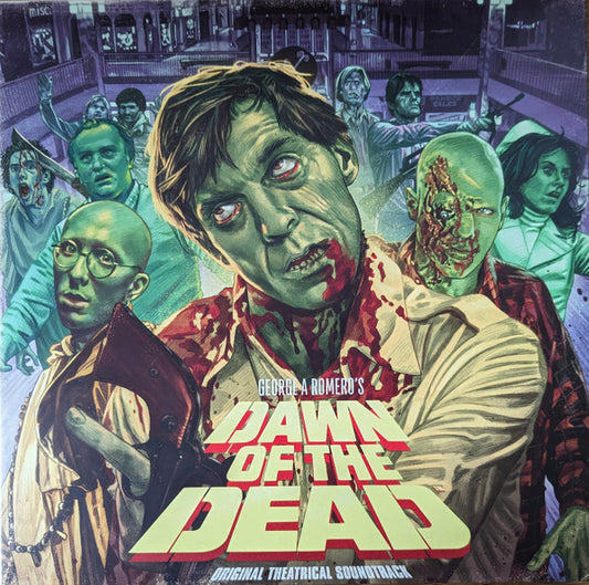 Various : George A Romero's Dawn Of The Dead Original Theatrical Soundtrack (LP, Gre + LP, Ora + LP, Pur + Album, Comp)