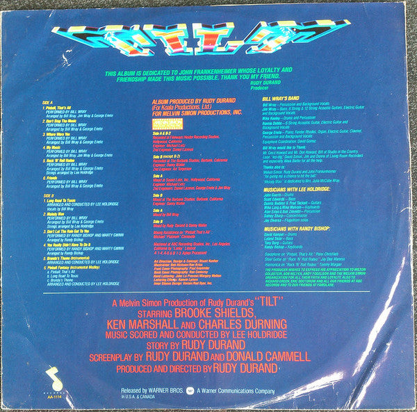 Various : Tilt - Music From The Motion Picture Soundtrack (LP, Album)