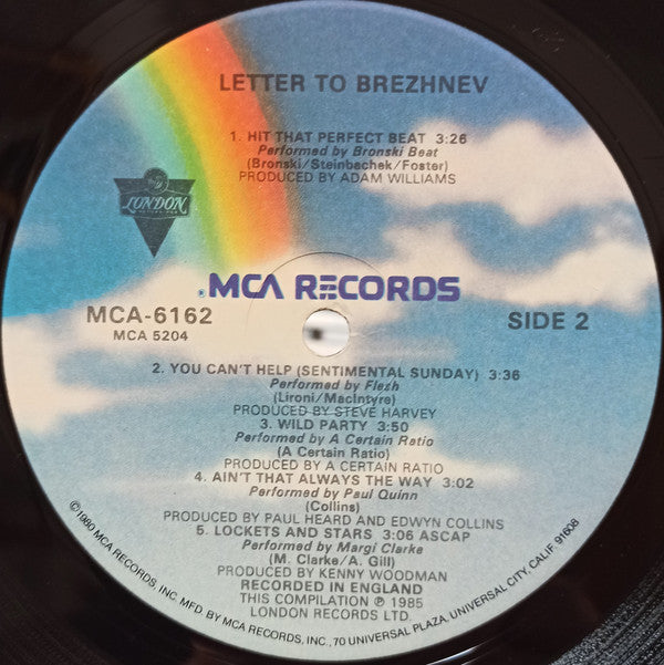 Various : Letter To Brezhnev (From The Motion Picture Soundtrack) (LP, Comp)