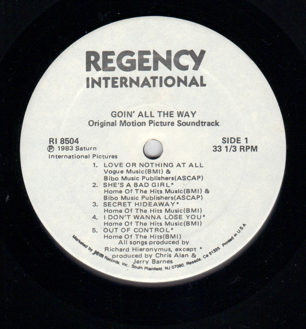 Various : Goin' All The Way (Original Motion Picture Soundtrack) (LP, Album)