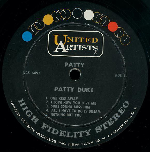 Patty Duke : Patty (LP, Album)