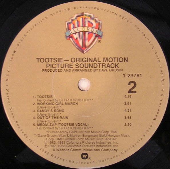 Dave Grusin : Tootsie - Original Motion Picture Soundtrack (LP, Album)