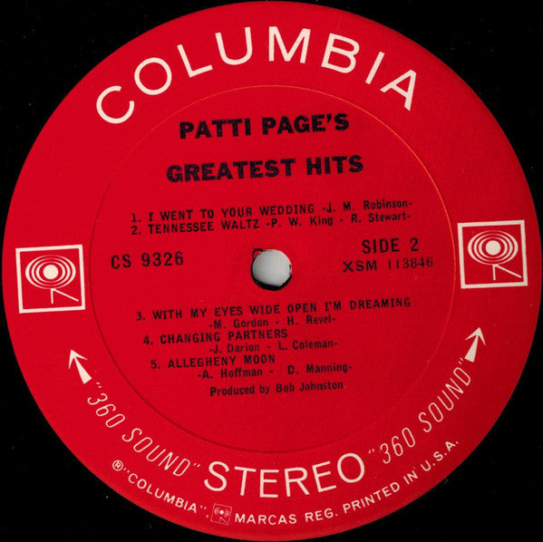 Patti Page : Greatest Hits (LP, Album)