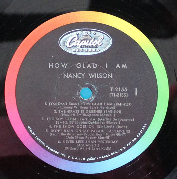 Nancy Wilson : How Glad I Am (LP, Album, Mono)