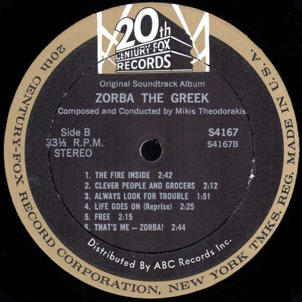 Mikis Theodorakis : Zorba The Greek (Original Soundtrack) (LP, Album)