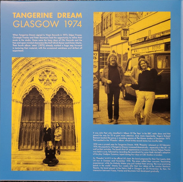 Tangerine Dream : Live At Kelvin Hall, Glasgow, November, 20th 1974 (LP, Blu + LP, Yel + Album, RSD, 50t)