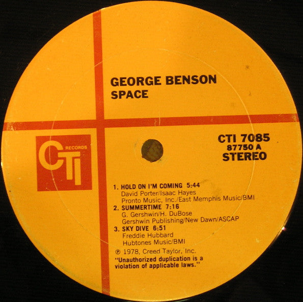 George Benson : Space (LP, Album, Gat)