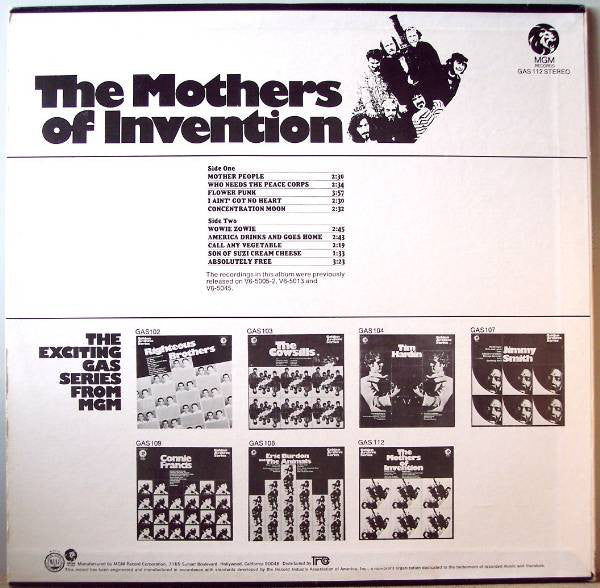 The Mothers : The Mothers Of Invention (LP, Comp)