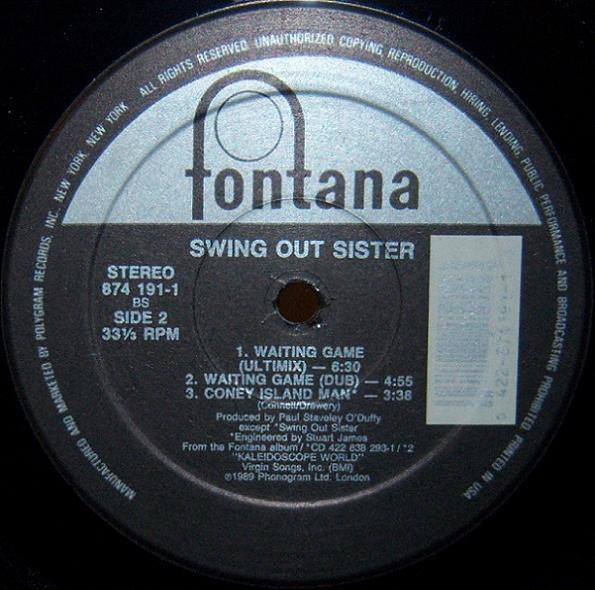 Swing Out Sister : Waiting Game (12", Single)