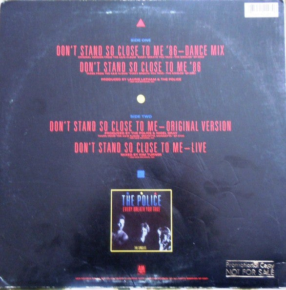 The Police : Don't Stand So Close To Me '86 (12", Promo)