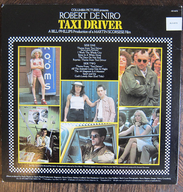 Bernard Herrmann : Taxi Driver - Original Soundtrack Recording (LP, Album)