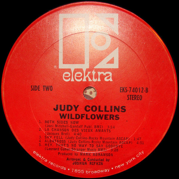 Judy Collins : Wildflowers (LP, Album, RE, Ter)