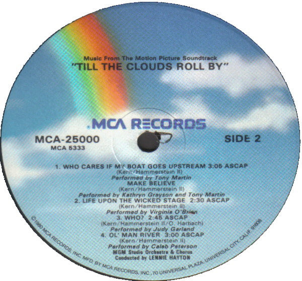 Various : Till The Clouds Roll By (Music From The Motion Picture Soundtrack) (LP, Album, RE)