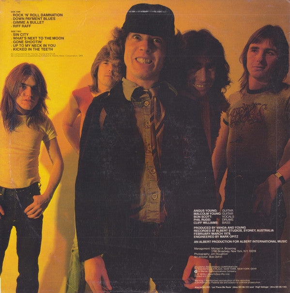 AC/DC : Powerage (LP, Album, Pre)