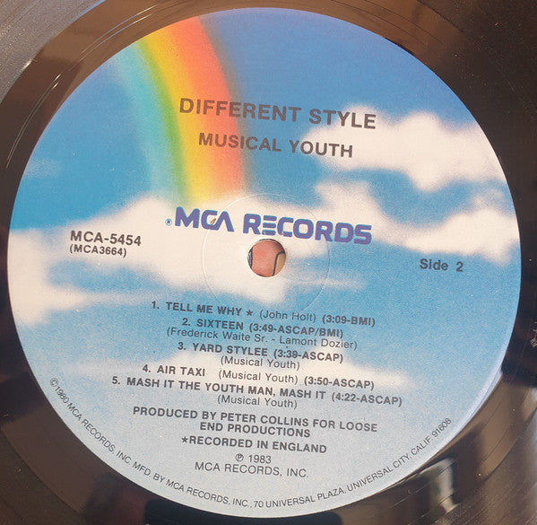 Musical Youth : Different Style! (LP, Album, Pin)