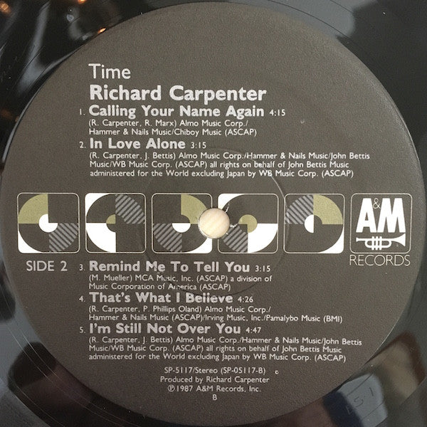 Richard Carpenter : Time (LP, Album, B =)