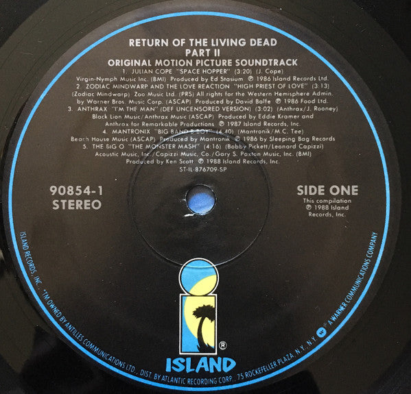 Various : Return Of The Living Dead Part II (Original Motion Picture Soundtrack) (LP)