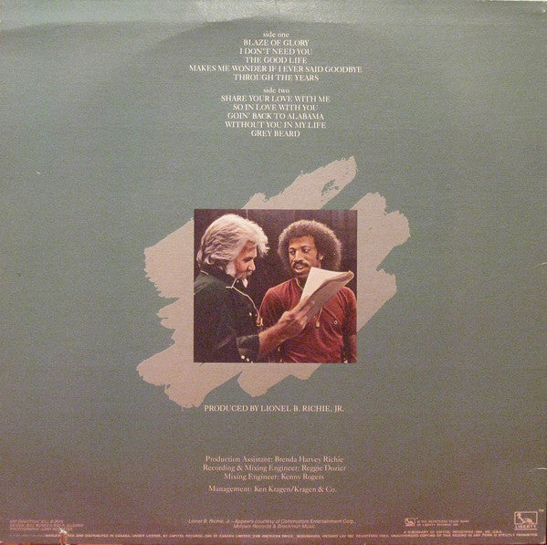 Kenny Rogers : Share Your Love (LP, Album)