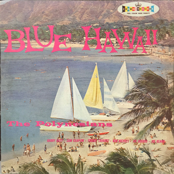 The Polynesians : Blue Hawaii (LP, Album, Mono)