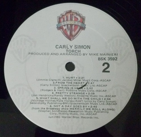 Carly Simon : Torch (LP, Album, RE, Spe)