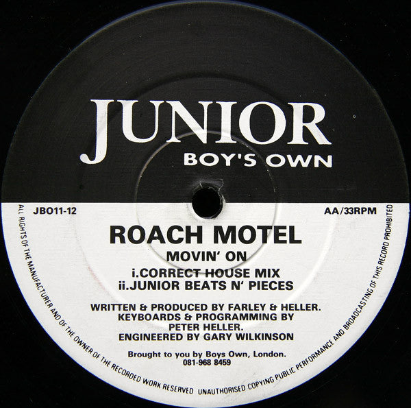 Roach Motel : The Right Time / Movin' On (12")