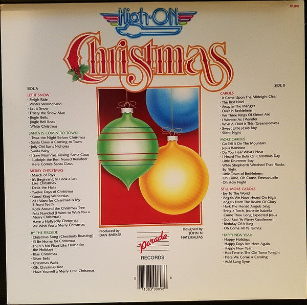 High On Music Musicians & Singers : High-On Christmas (LP, Album)