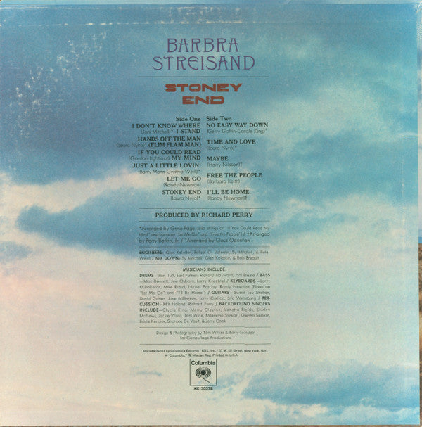 Barbra Streisand : Stoney End (LP, Album, Ter)