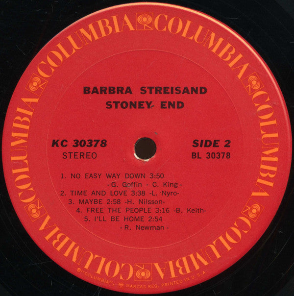 Barbra Streisand : Stoney End (LP, Album, Ter)