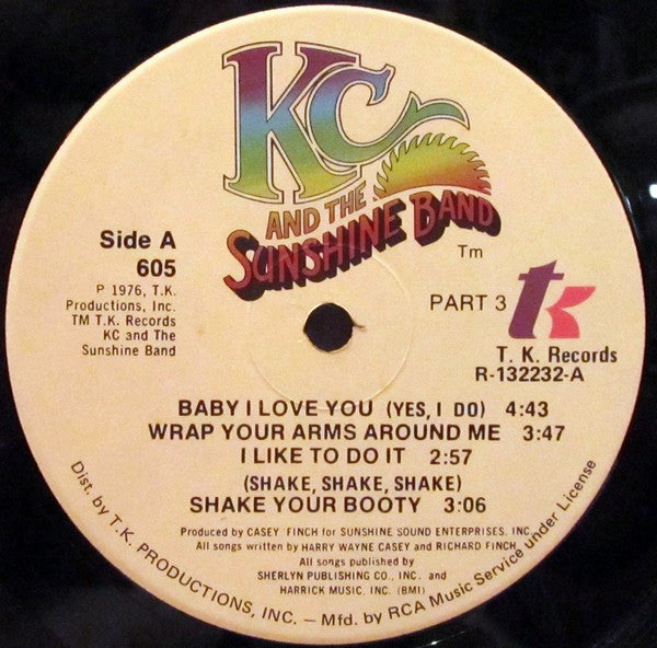 KC And The Sunshine Band* : Part 3 (LP, Album, Club, Gat)