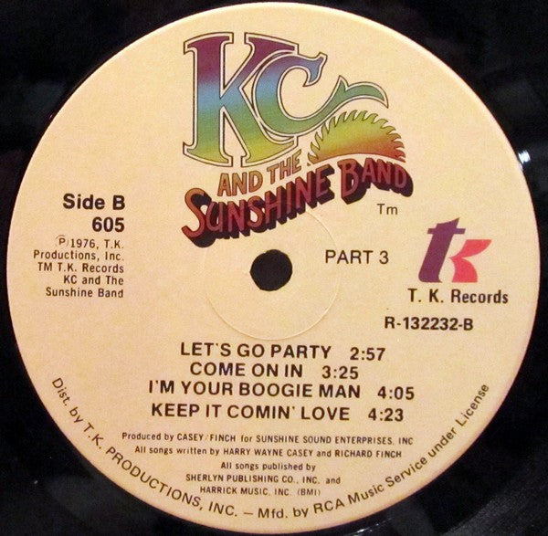 KC And The Sunshine Band* : Part 3 (LP, Album, Club, Gat)