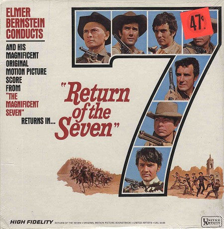 Elmer Bernstein : Return Of The Seven (Original Movie Soundtrack) (LP, Mono)