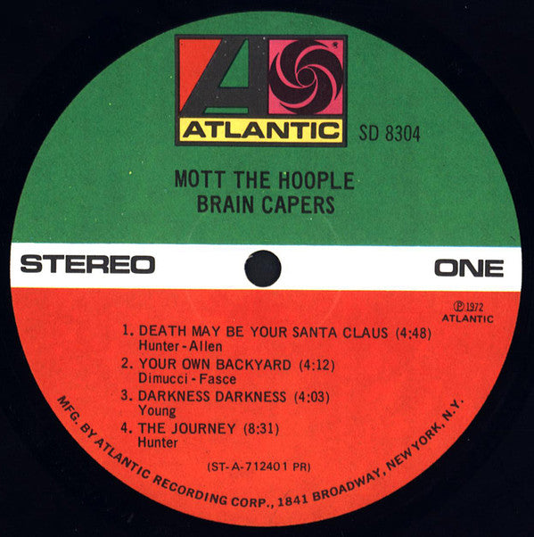 Mott The Hoople : Brain Capers (LP, Album, Pre)