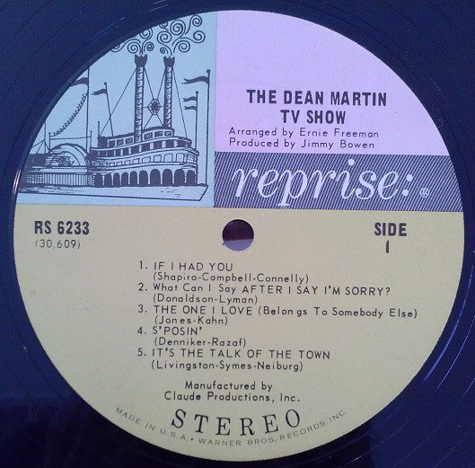 Dean Martin : The Dean Martin Television Show (LP, Album, Ter)