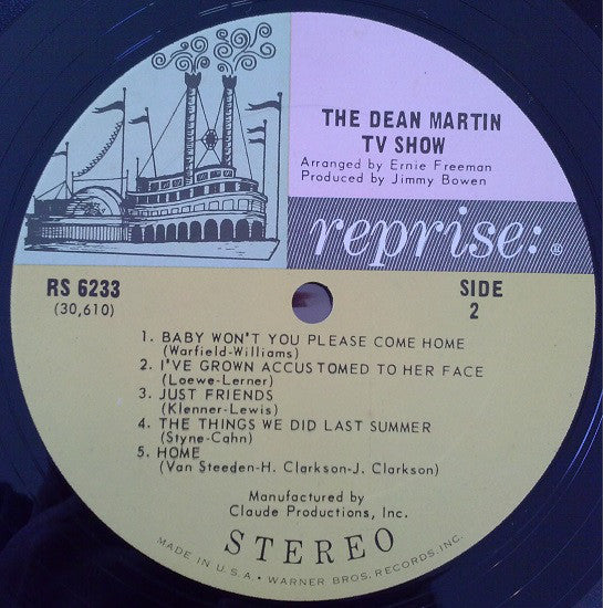 Dean Martin : The Dean Martin Television Show (LP, Album, Ter)