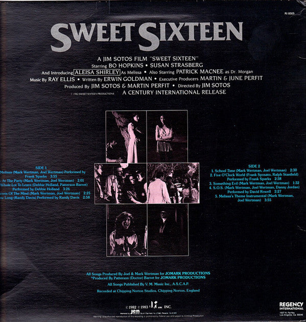 Ray Ellis : Sweet Sixteen (Original Motion Picture Soundtrack) (LP, Album)