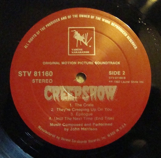 John Harrison (6) : Creepshow (Original Motion Picture Soundtrack) (LP, Album)