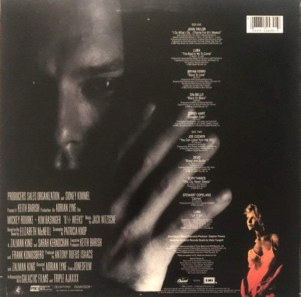 Various : 9½ Weeks (Original Motion Picture Soundtrack) (LP, Album, Rai)