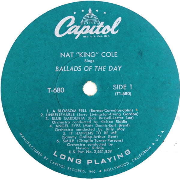 Nat King Cole : Ballads Of The Day (LP, Album)