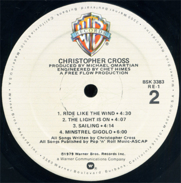 Christopher Cross : Christopher Cross (LP, Album, All)